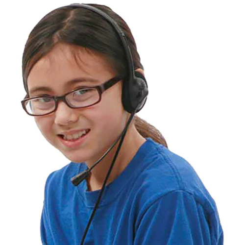 Califone 3065AVT Lightweight Personal Multimedia Stereo Headset (3.5mm To Go Plug) - Image 3
