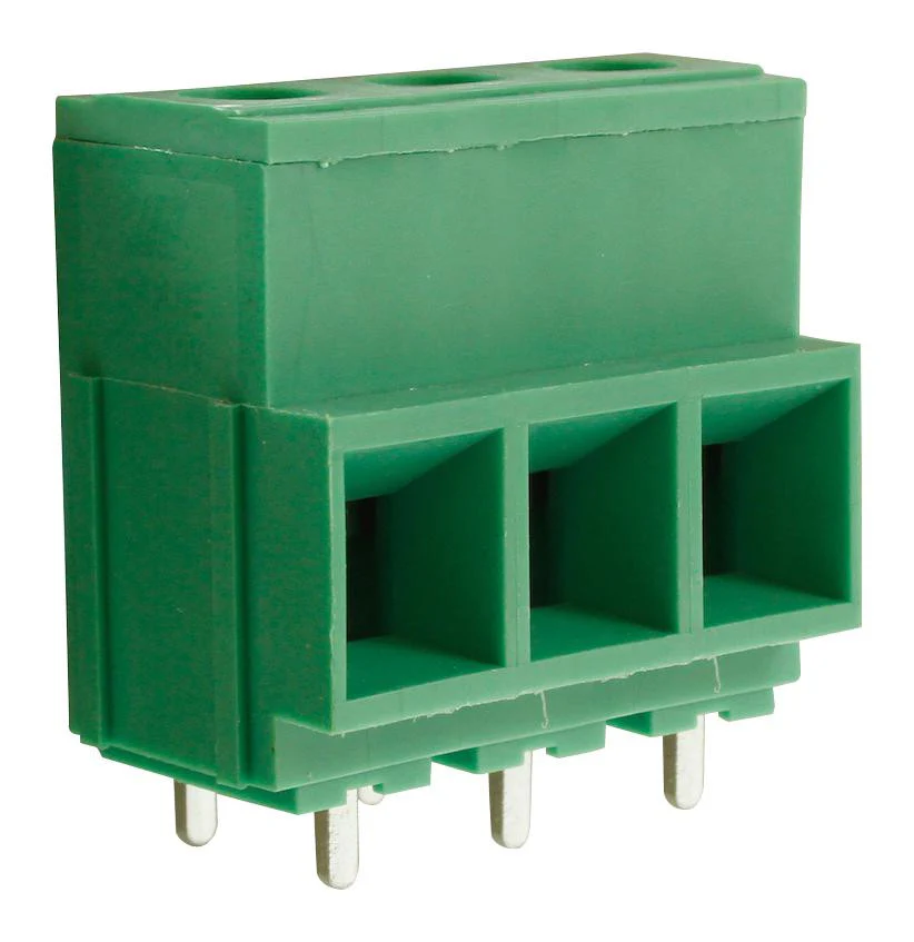 CAMDENBOSS CTBP77VP/3 Wire-To-Board Terminal Block, 10.16 mm, 3 Ways, 20 AWG, 6 AWG, 10 mm², Screw