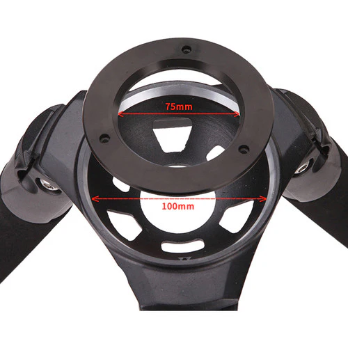 CAME-TV 701B Carbon Fiber Video Tripod with Fluid Bowl Head - Image 5