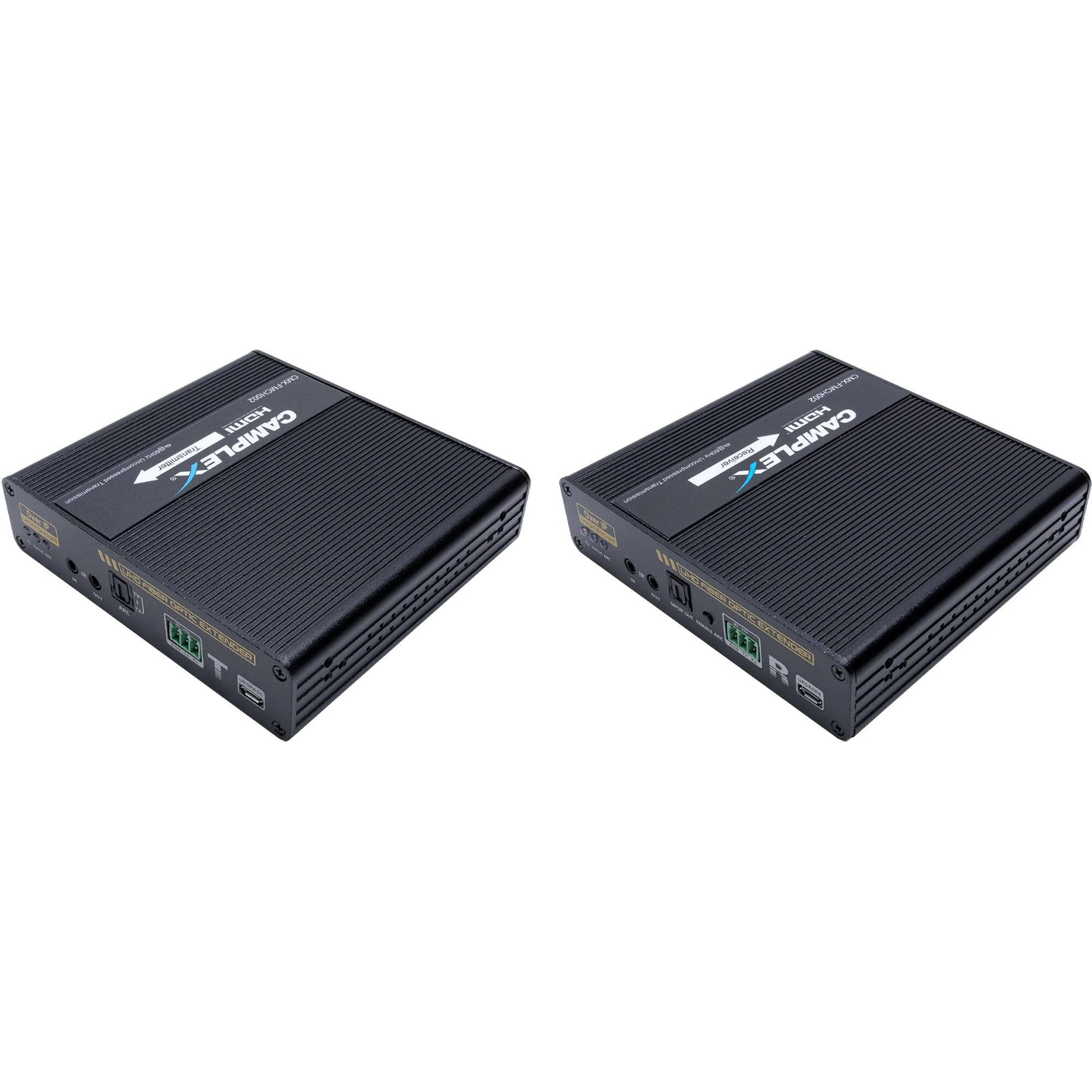Camplex 4K/2K HDMI 2.0 Over Fiber Extender Set with 10G Ethernet and RS-232 (24.8 Miles) - Image 2