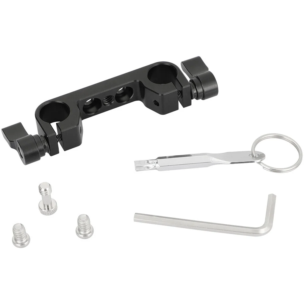 CAMVATE 15mm Dual-Rod Clamp with 1/4"- 20 Accessory Mounting Holes