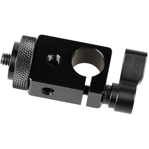 CAMVATE 15mm Single Rod Clamp with 1/4"-20 Screw Mount Adapter (Black Lever) - Image 2