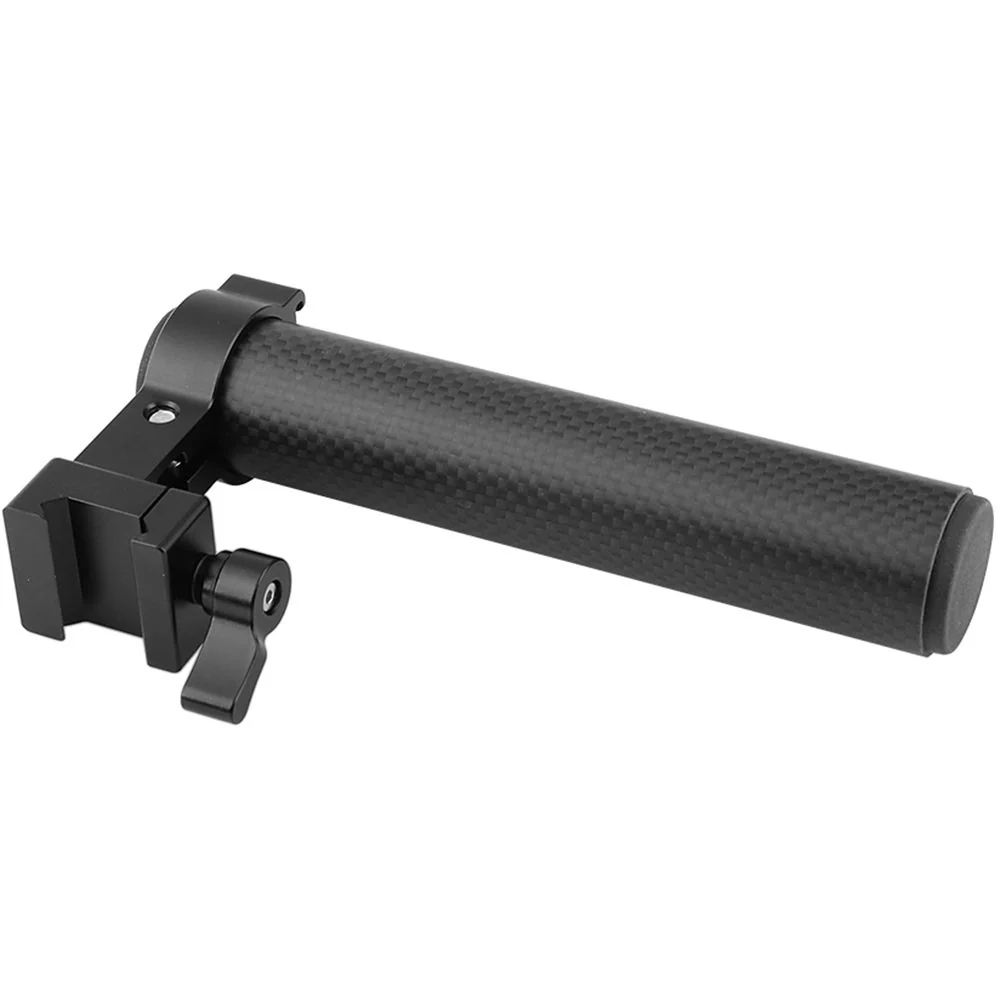 CAMVATE Carbon Fiber Top Handle Grip with Cold Shoe and QR NATO Rail Clamp - Image 2