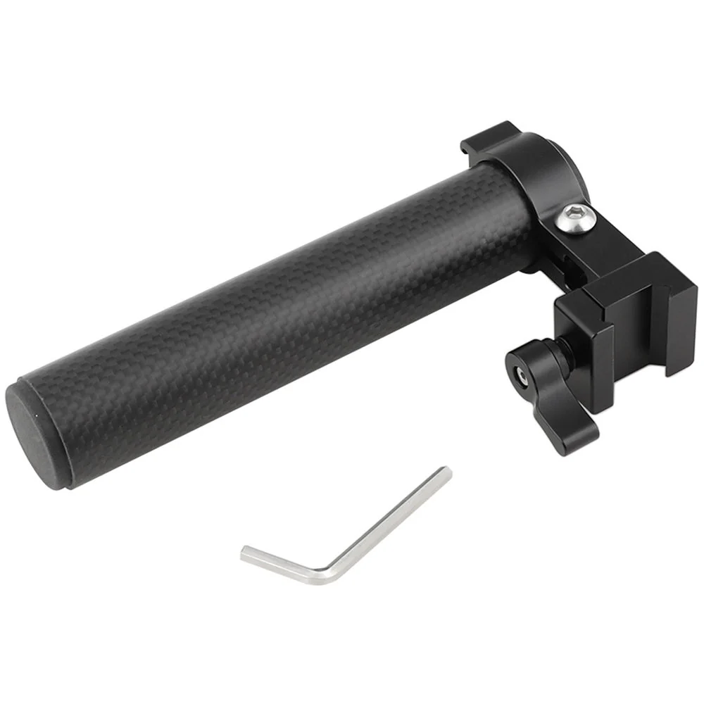 CAMVATE Carbon Fiber Top Handle Grip with Cold Shoe and QR NATO Rail Clamp - Image 5