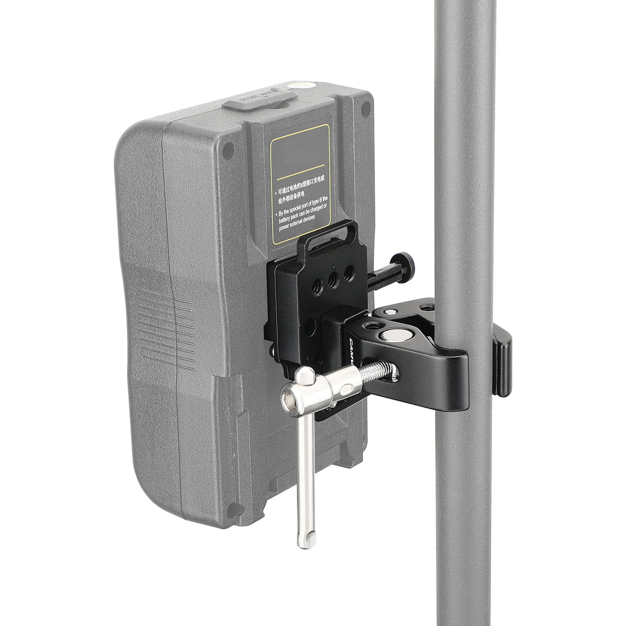CAMVATE Crab Clamp with Mini V-Lock Quick Release and Belt Clip - Image 2