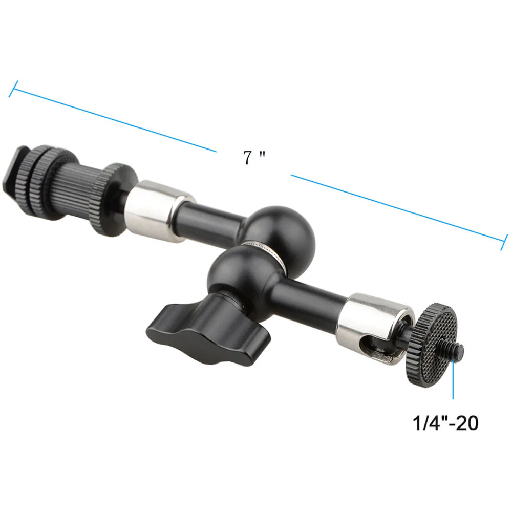 CAMVATE Magic Arms with Shoe Mounts (7 & 11", Black Knob) - Image 5