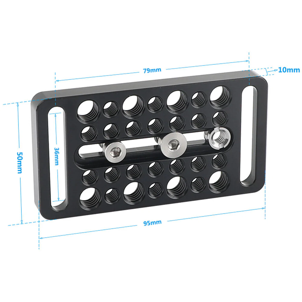 CAMVATE Multipurpose Cheese Plate with 1/4"-20 & 3/8"-16 Threads - Image 5