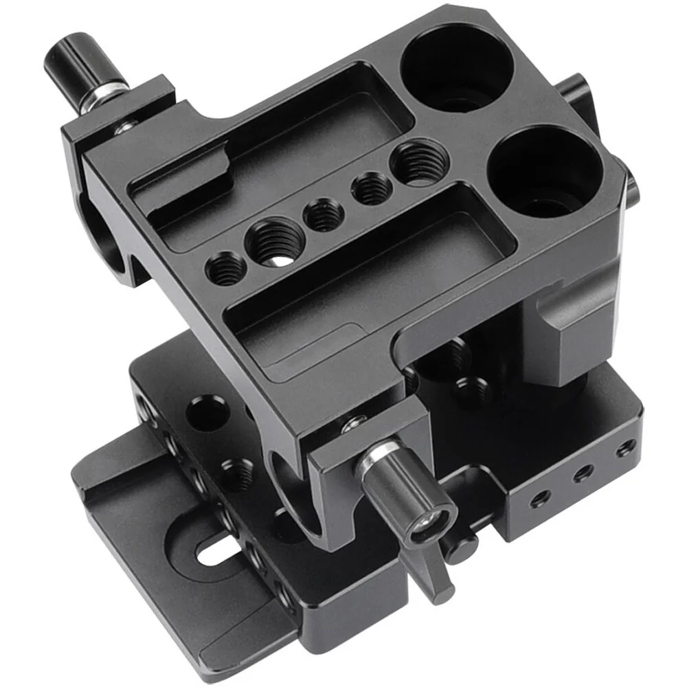 CAMVATE Quick Release 15mm Rod Clamp Mount and Top Plate Bundle - Image 3