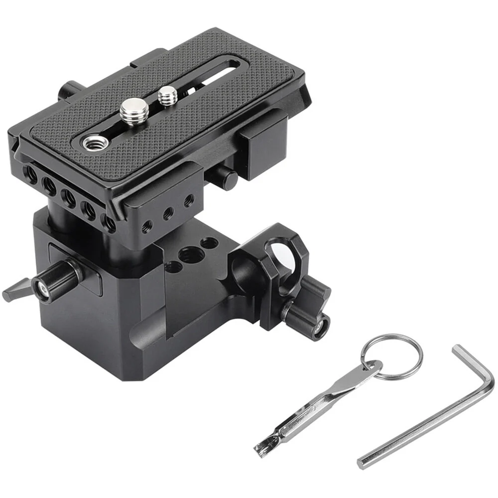CAMVATE Quick Release 15mm Rod Clamp Mount and Top Plate Bundle - Image 6