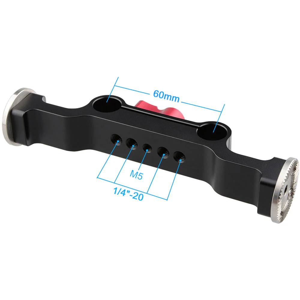 CAMVATE Rod Clamp with 60mm Arri Rosette Adapter (Red Wingnut) - Image 6