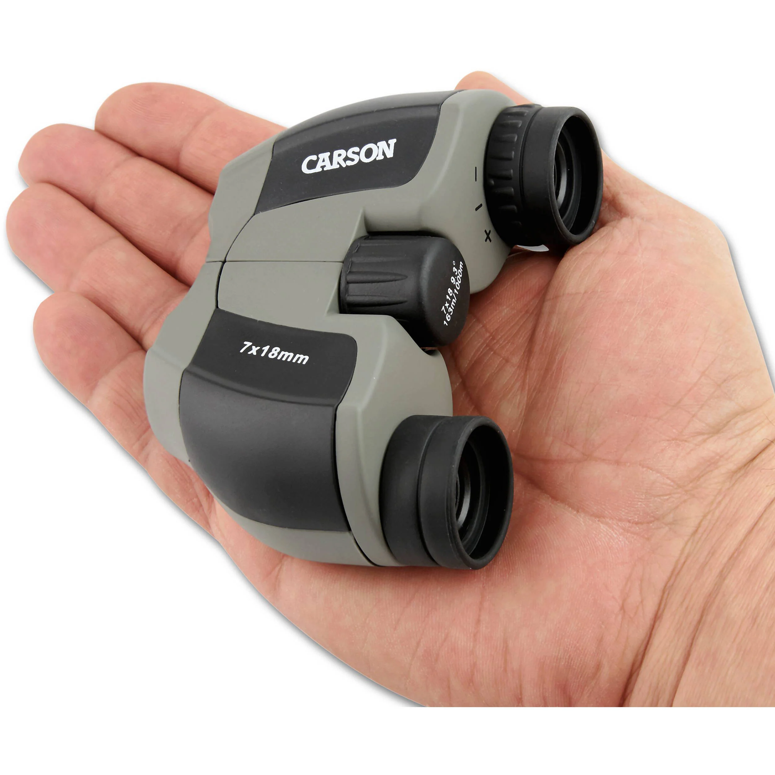 Carson 7x18 MiniScout Binoculars (Clamshell Packaging) - Image 3