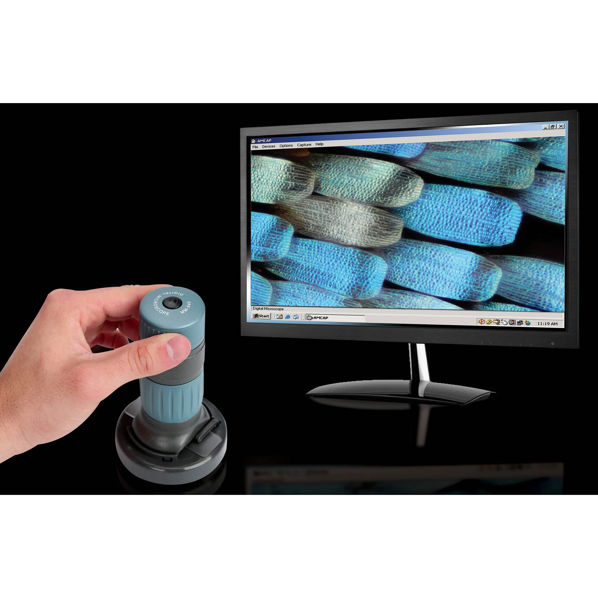 Carson MM-940 zPix 300 Digital Handheld Microscope (Blue/Black) - Image 4