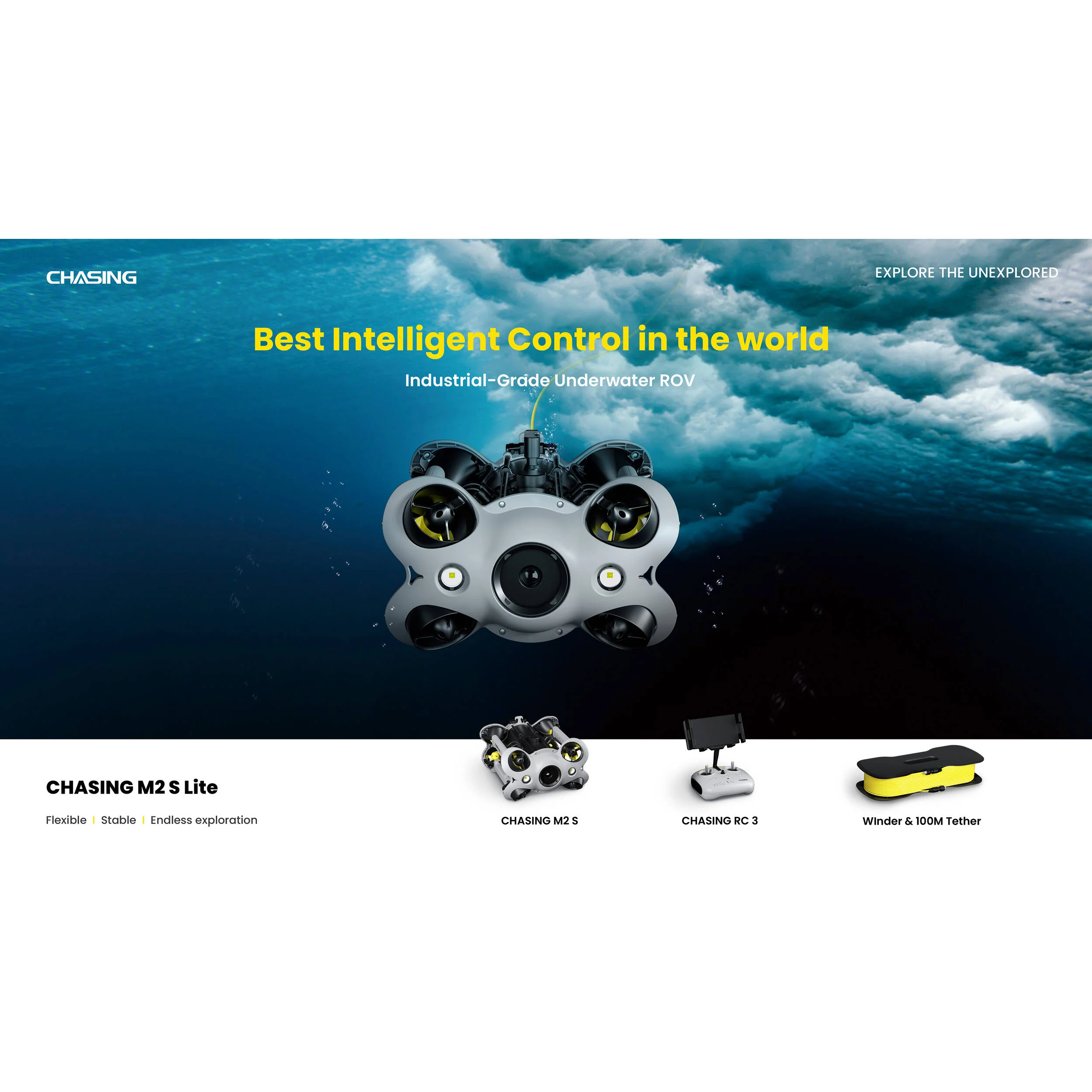 CHASING M2 S Underwater ROV Lite Set (328' Tether) - Image 3