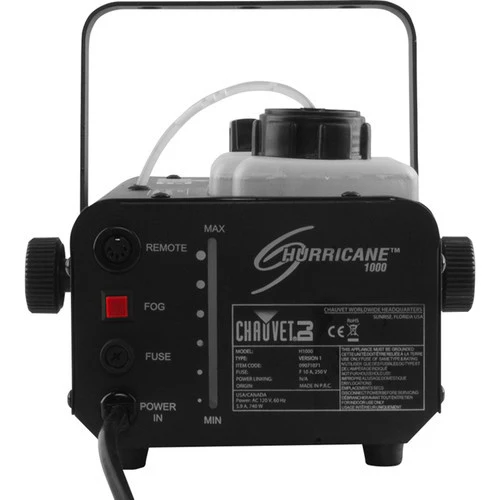 CHAUVET Hurricane 1000 Fog Machine with Manual and Wireless Remote Control - Image 3