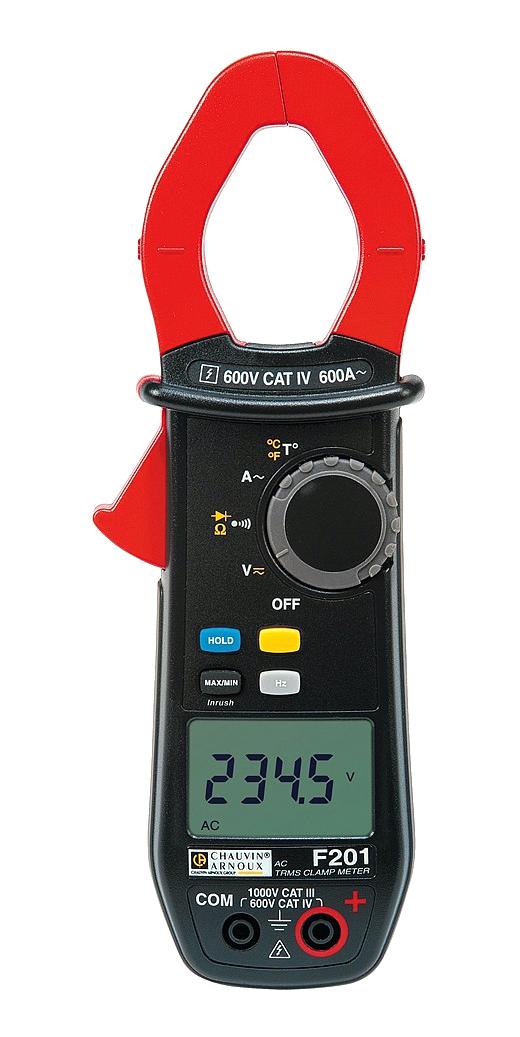 Chauvin Arnoux P01120921 Clamp Meter AC Current AC/DC Voltage Continuity Diode Frequency Resistance Temperature