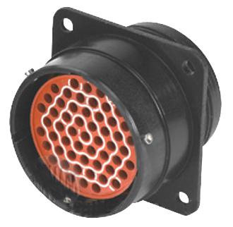 Cinch Connectivity Solutions C48-10R24Y61P6-406 C48-10R24Y61P6-406 Circular Connector C48 Wall Mount Receptacle 61 Contacts Crimp Pin - Not Supplied