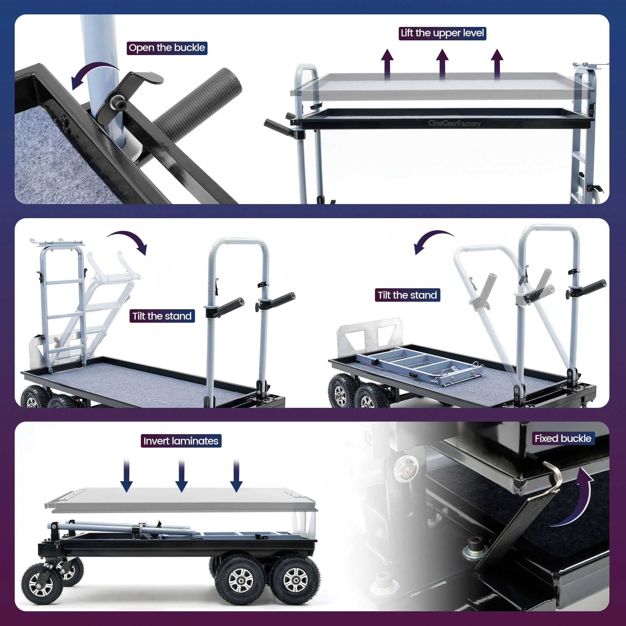 CineGearFactory Magliner Equipment Cart (Small) - Image 5