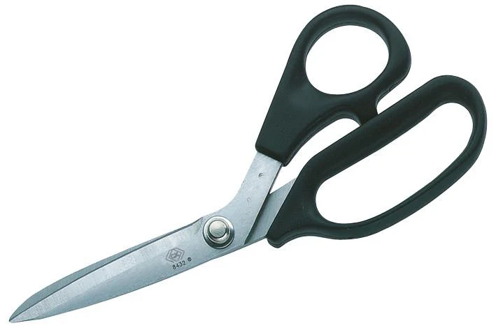 CK TOOLS C8432 8-1/2" (215mm) Stainless Steel Scissors with Plastic Handles