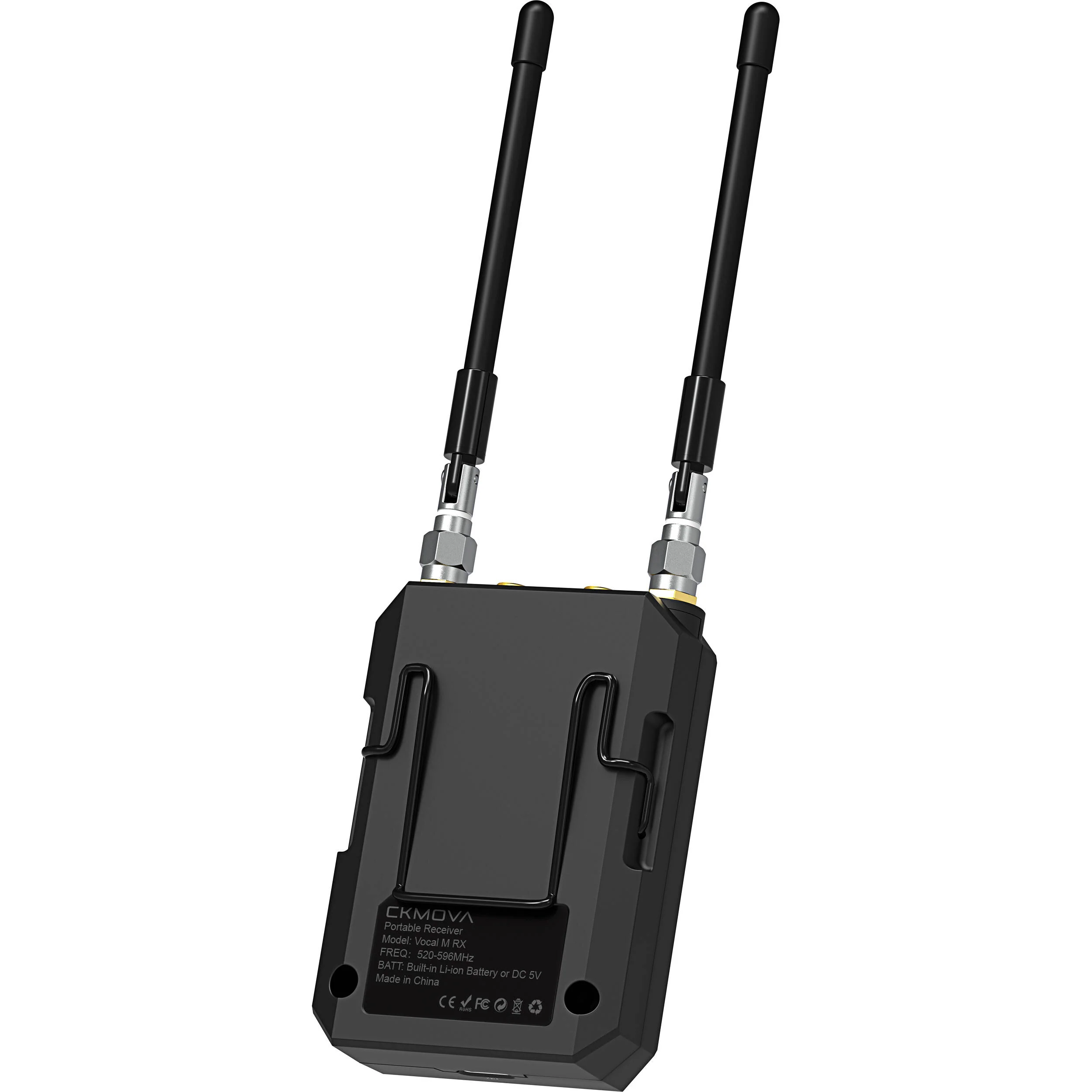 CKMOVA Vocal M V1 Wireless Bodypack Microphone/Recorder System for Cameras and Mobile Devices (535 to 585 MHz) - Image 2