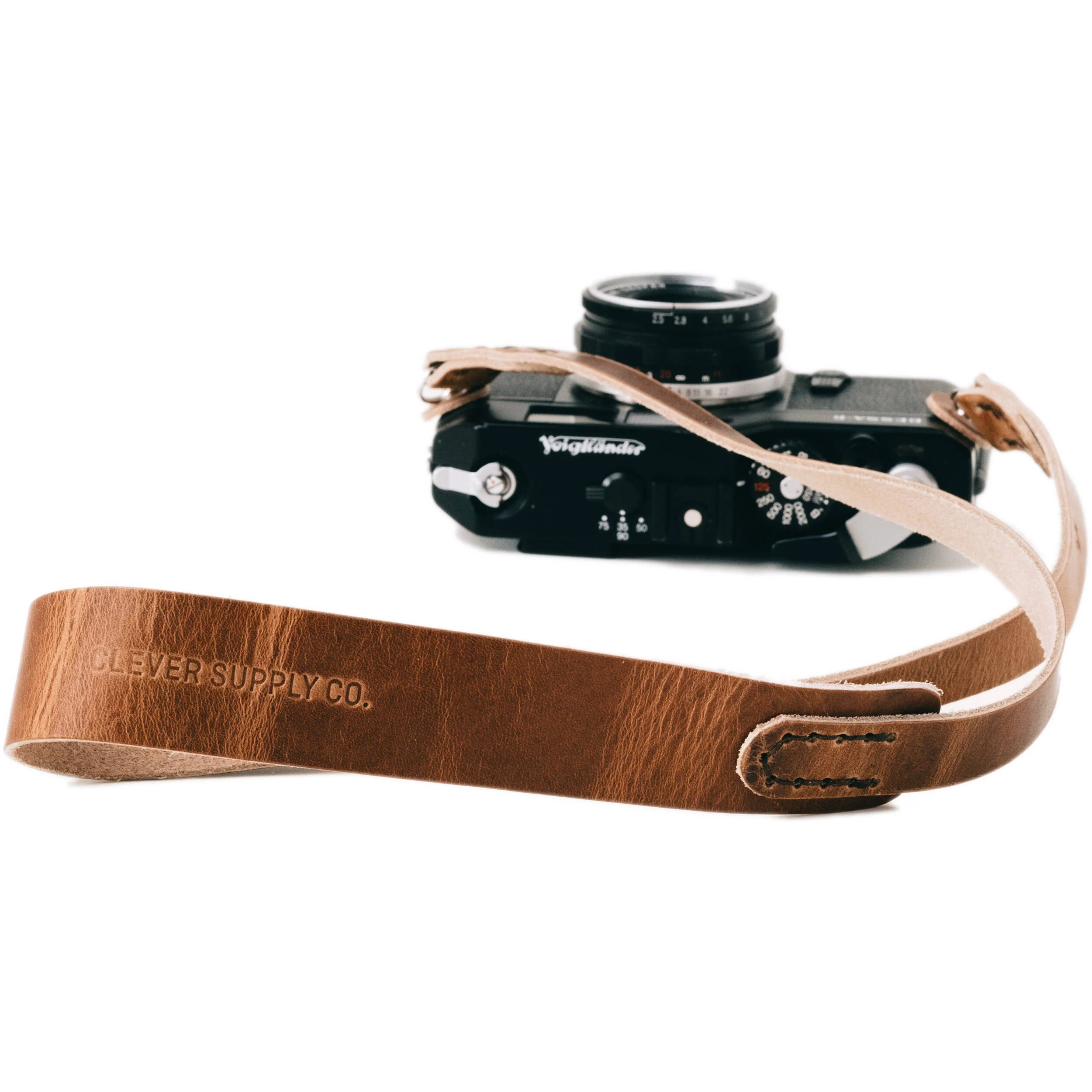 Clever Supply Co. Traditional Camera Strap (English Tan, 50") - Image 3