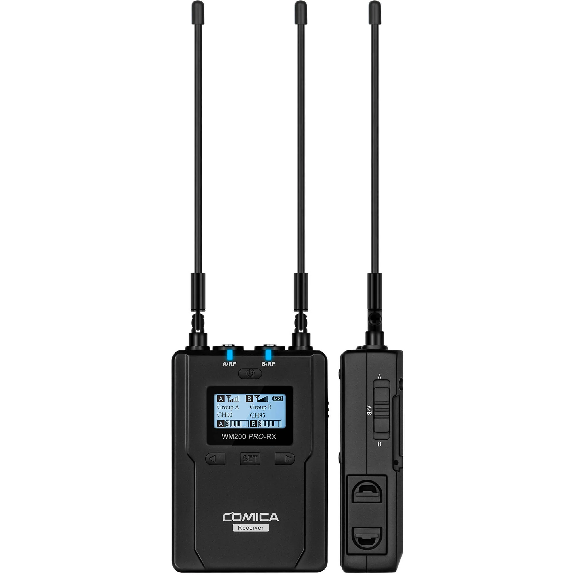 Comica Audio CVM-WM200A PRO 2-Person Camera-Mount Wireless Omni Lavalier Microphone System with Backup Recording (534 to 589 MHz) - Image 3