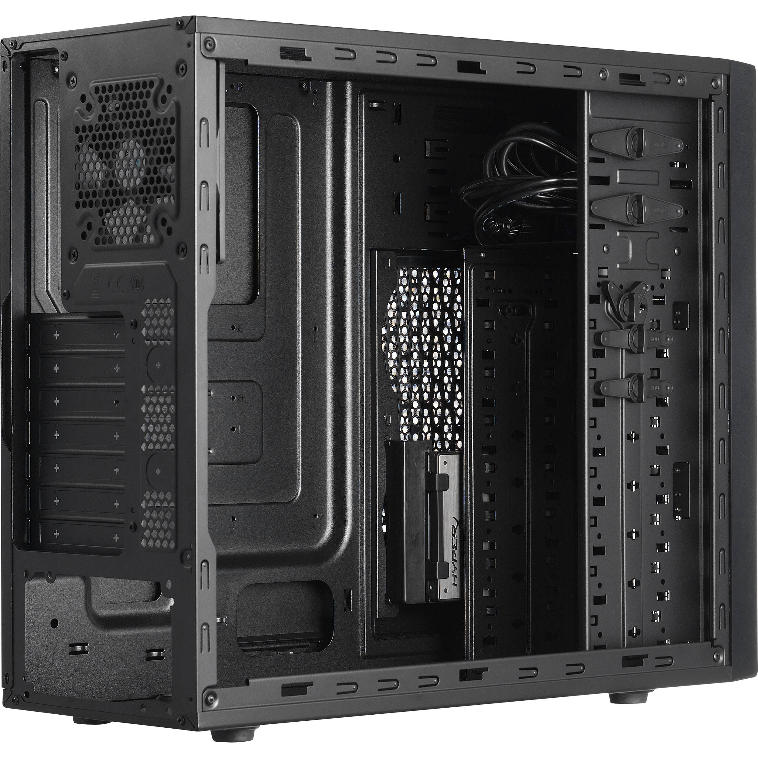 Cooler Master Mid Tower Micro-ATX/ATX Computer Case (Midnight Black) - Image 4