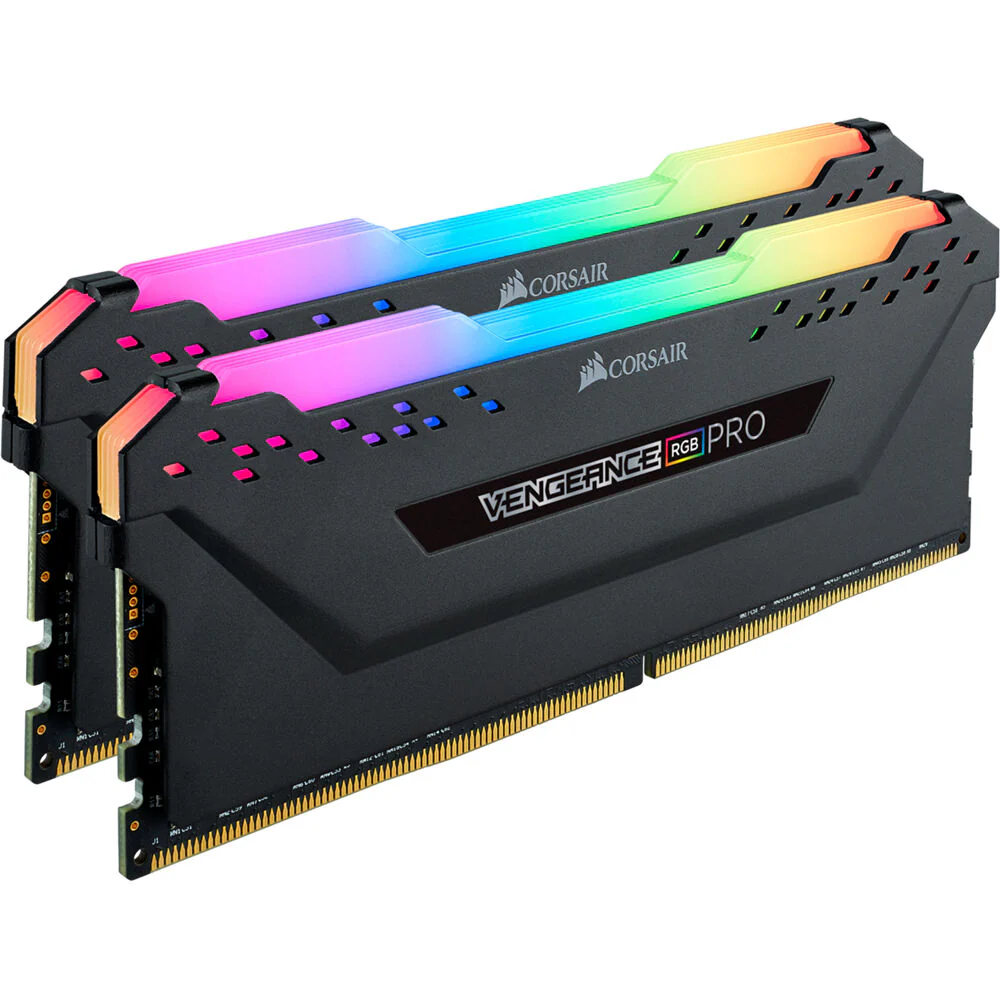 Corsair 16GB VENGEANCE RGB PRO Desktop Memory Kit (2 x 8GB, Black) - Image 2
