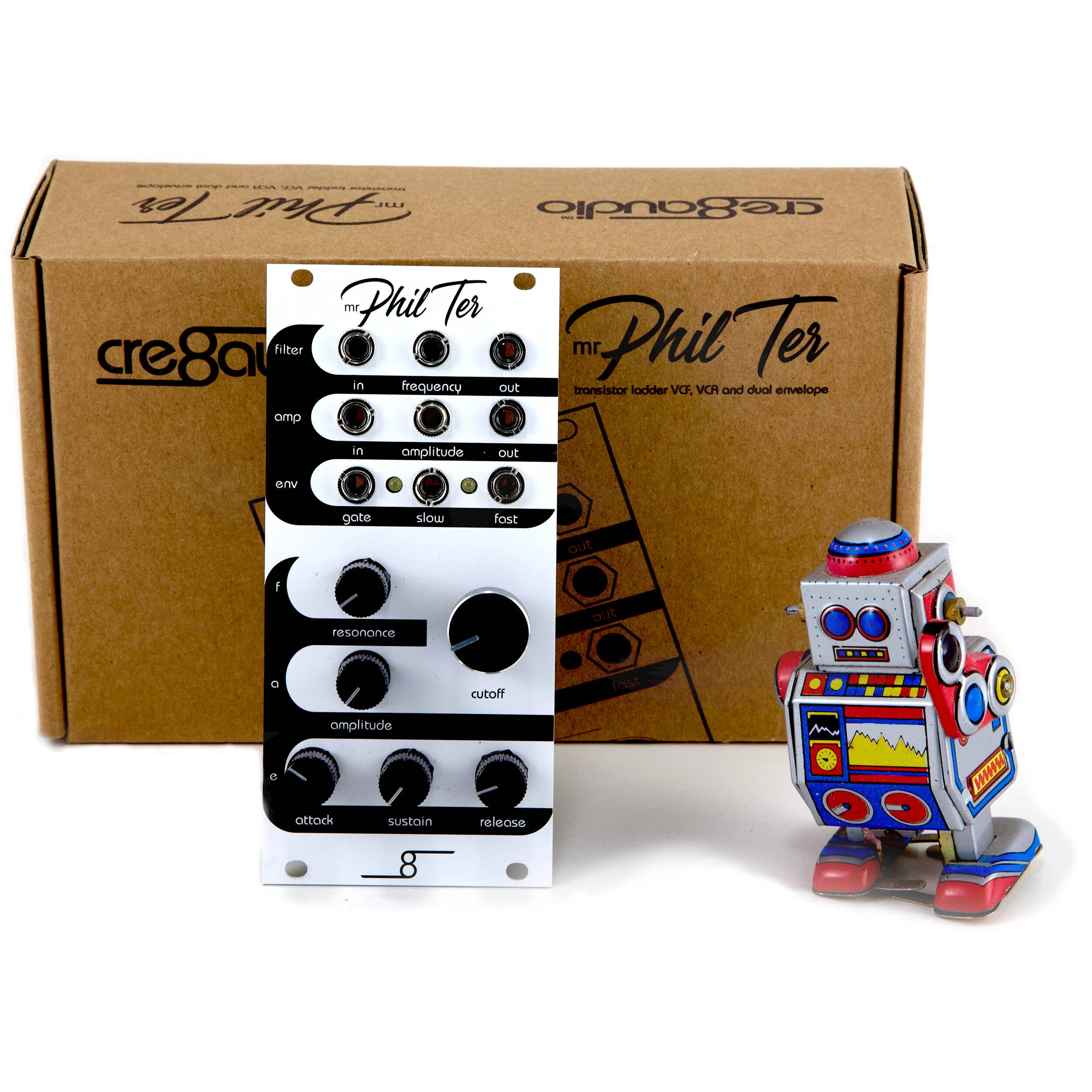 Cre8audio Mr. Phil Ter VCA, Envelope Generator, and Ladder Filter Eurorack Module (12 HP) - Image 4