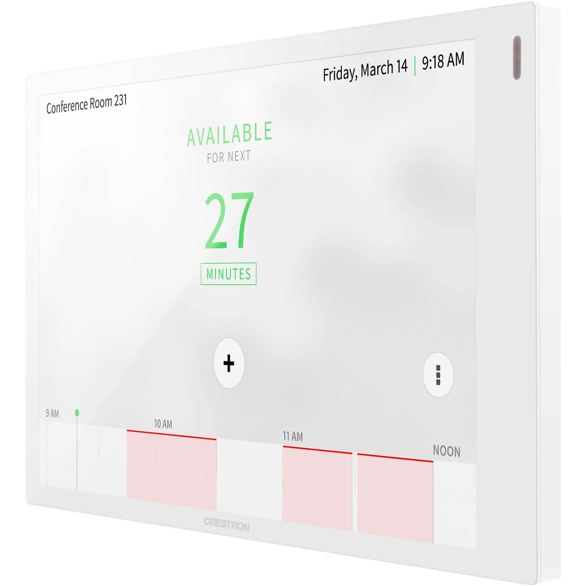 Crestron 7" Room Scheduling Touchscreen (White) - Image 2