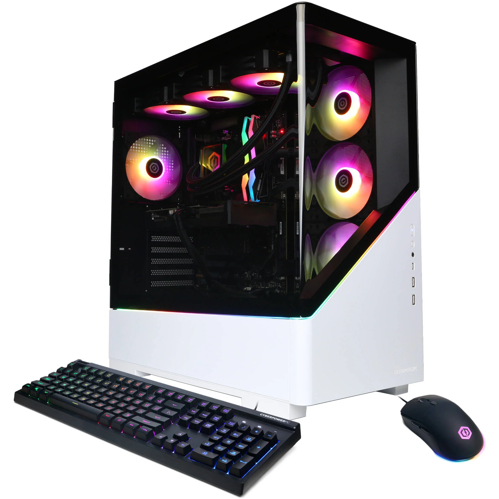 CyberPowerPC Gamer Supreme Liquid Cool Desktop Computer (White)