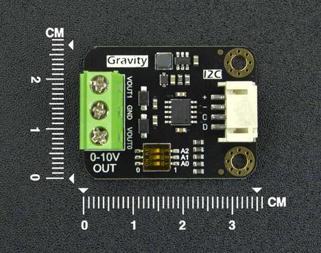 DFROBOT DFR0971 DAC Module, Gravity, 2-Channel, I2C, 0V to 10V Devices By Arduino Programming GTIN UPC EAN: 6959420911783 - Image 2