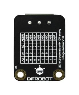 DFROBOT DFR0971 DAC Module, Gravity, 2-Channel, I2C, 0V to 10V Devices By Arduino Programming GTIN UPC EAN: 6959420911783 - Image 3