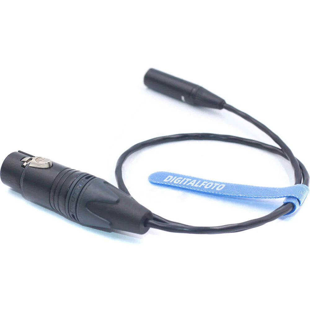 DigitalFoto Solution Limited 3-Pin Mini-XLR Male to XLR Female Cable for Blackmagic Pocket Cinema Camera 6K/4K (1.6') - Image 2