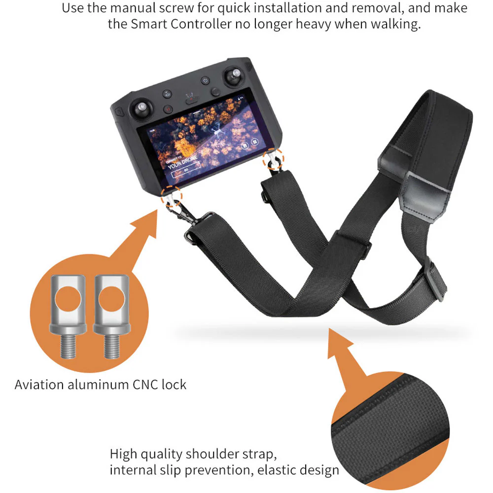 DigitalFoto Solution Limited Adjustable Shoulder/Neck Strap for DJI Smart Controller - Image 3