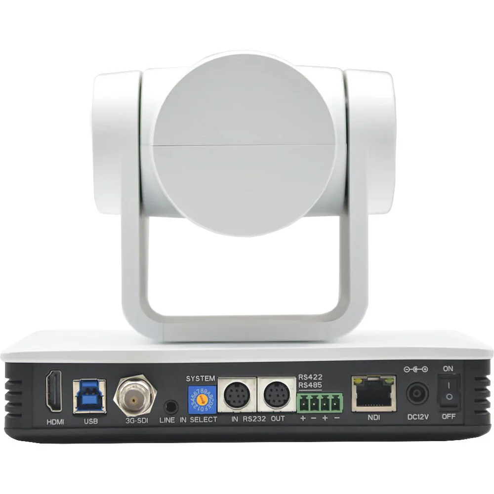 DVDO C4-1 1080p NDI HDMI/IP/3G-SDI/USB3.0 PTZ Camera with 20x Zoom & AI Auto Tracking (White) - Image 2