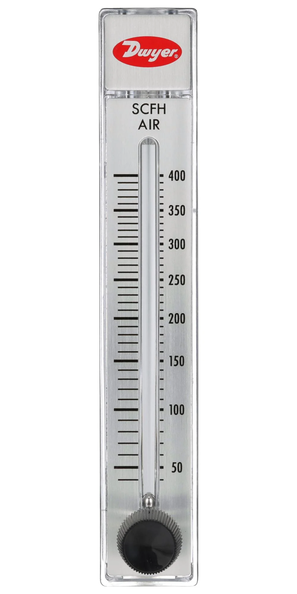 DWYER RMB-82-SSV Liquid Flowmeter, SS Valve, 1 to 12 GPH, 100 psi, 3 % Accuracy, 1/4" FNPT, RATE-MASTER RMB Series