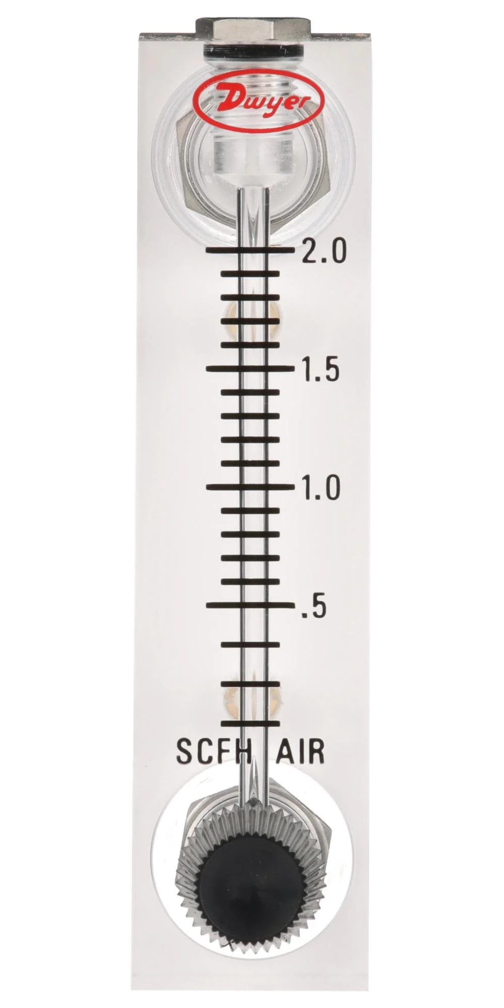 DWYER VFA-23-SSV Air Flowmeter, 0.6l/min to 5l/min, 5%, 3.175mm, 6.9bar, VF Series Flow Meter