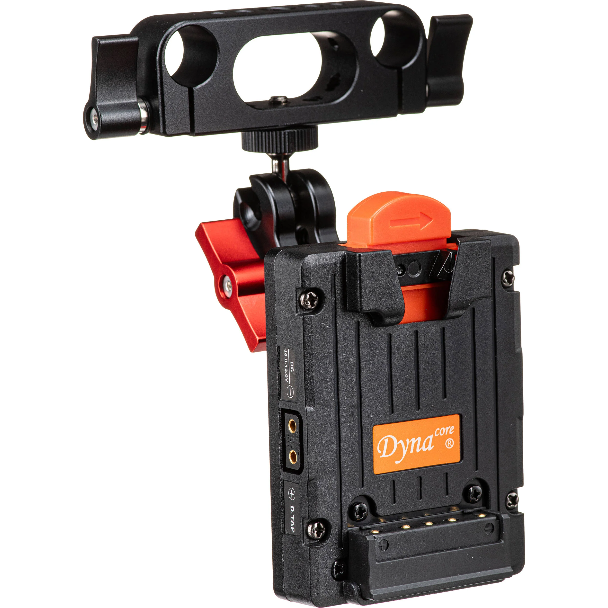 Dynacore Tiny Series V-Mount Battery Plate with 15mm Rod Swivel Mount - Image 5