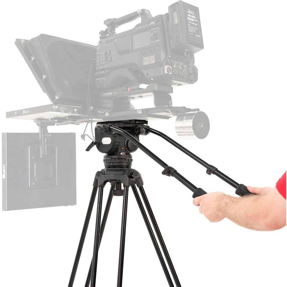 E-Image GH25 Video Head & GA102 2-Stage Aluminum Tripod & Dolly System - Image 5