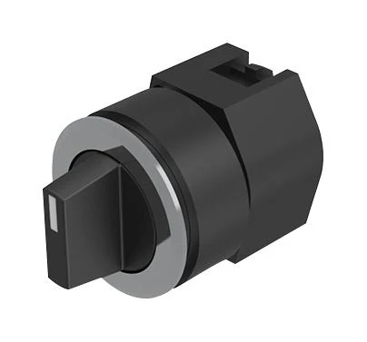 EAO 704.403.018 Switch Actuator, Short Black Lever, EAO 04 Series Selector Switches, IP65, 04 Series