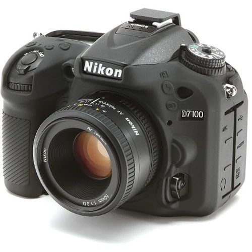 easyCover Silicone Protection Cover for Nikon D7100, D7200 (Black) - Image 4