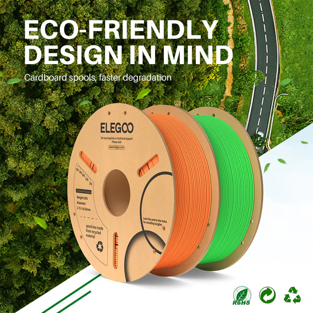 ELEGOO 1.75mm Basic PLA Filament (2.2 lb, Marble) - Image 6