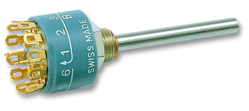 ELMA 01-1263 Rotary Switch, Non Illuminated, 30 °, 2 A