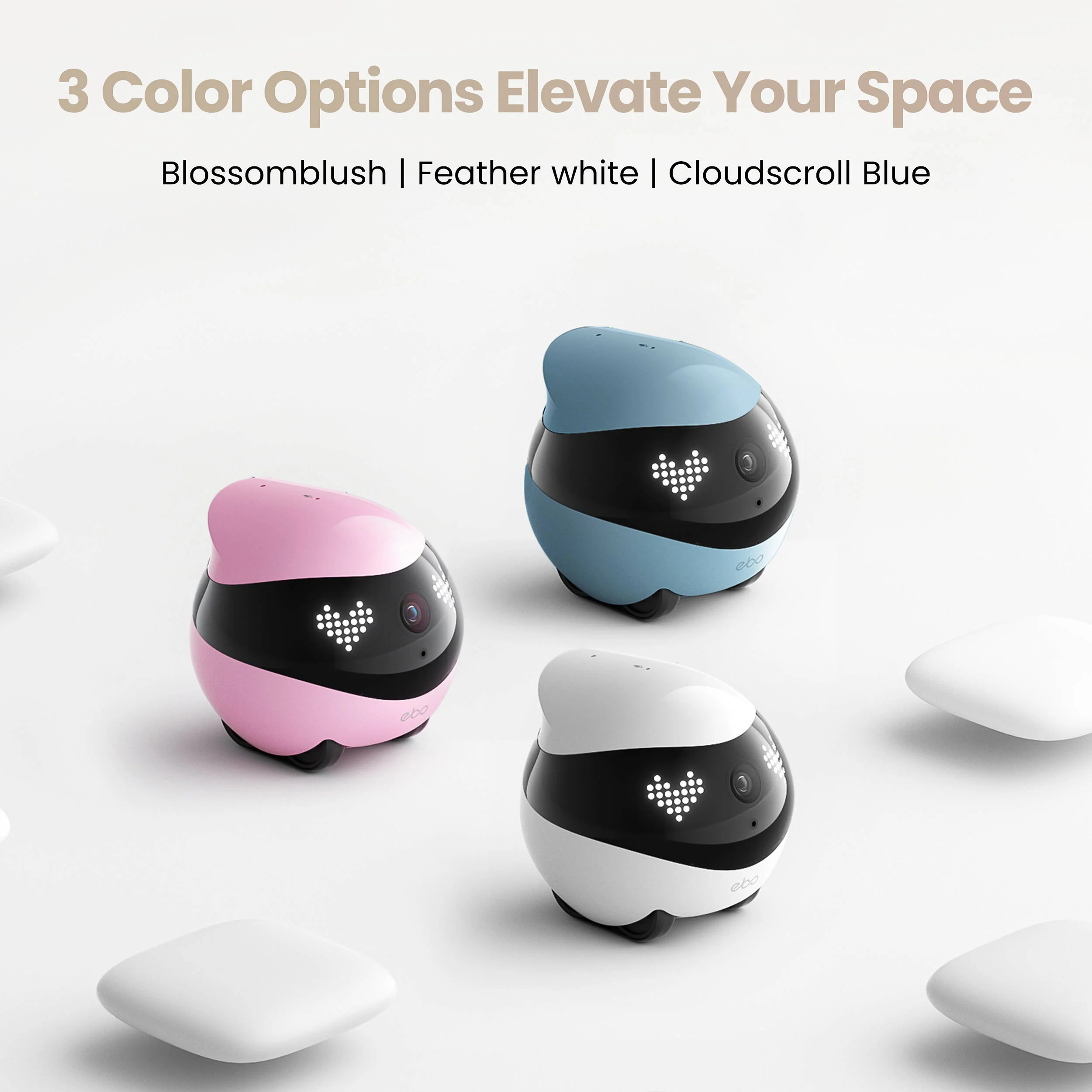 enabot EBO Air 2 Companion Robot (Dove White) - Image 5