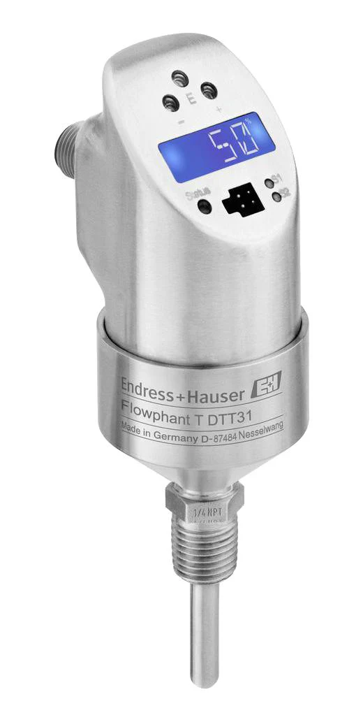 ENDRESS+HAUSER DTT31-A1A111AE2CAB Flow Switch, 100bar, Liquid, Current/PNP, G1/2 Male Thread, 18 to 30VDC, Flowphant T DTT31 Series