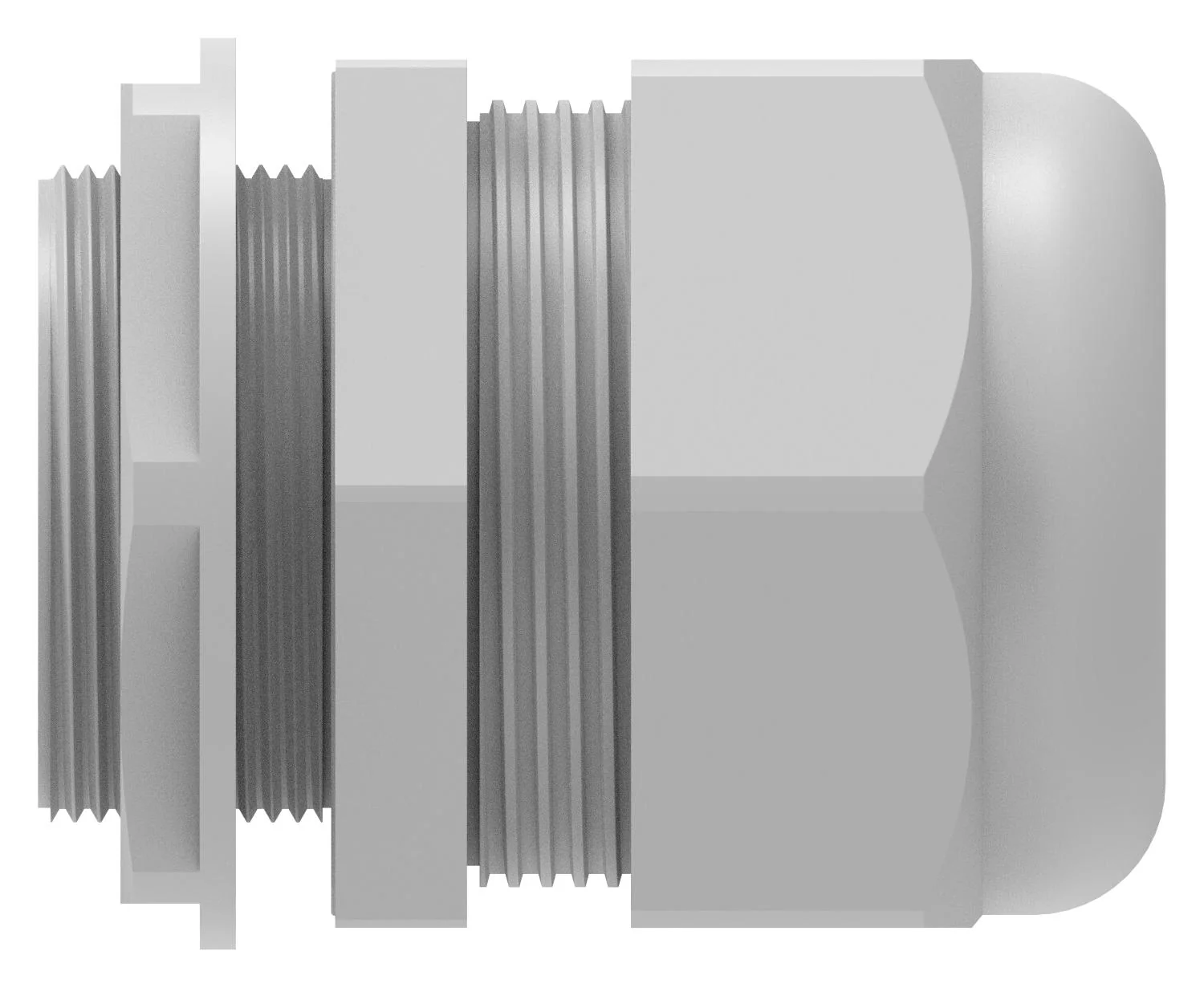 ENTRELEC - TE CONNECTIVITY 1SNG626115R0000 Cable Gland, M40 x 1.5, 22 mm, 32 mm, Nylon 6 (Polyamide 6), Light Grey - Image 2
