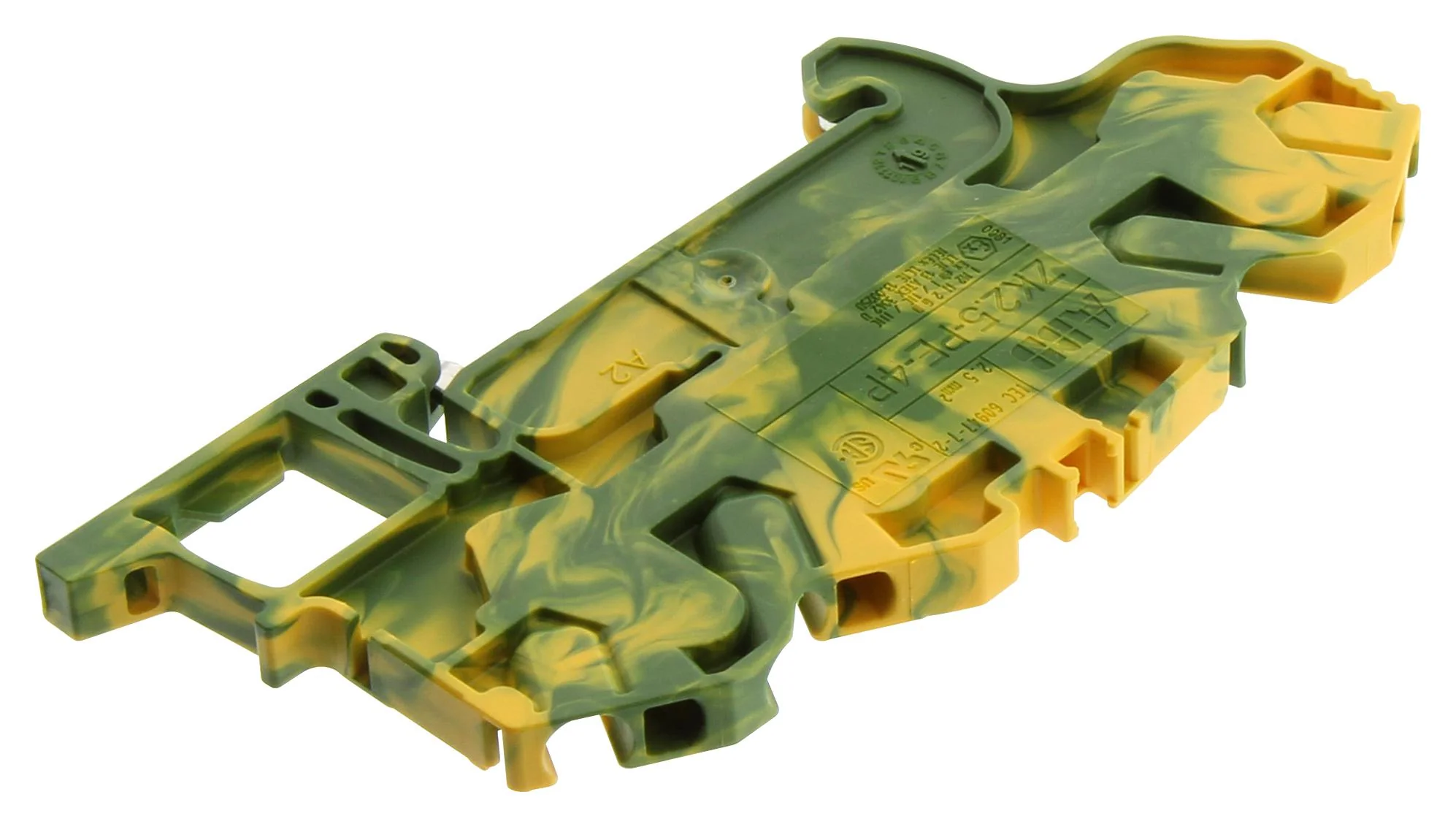 Entrelec - TE Connectivity 1SNK705152R0000 1SNK705152R0000 DIN Rail Mount Terminal Block 4 Ways 12 AWG 2.5 mm² Clamp