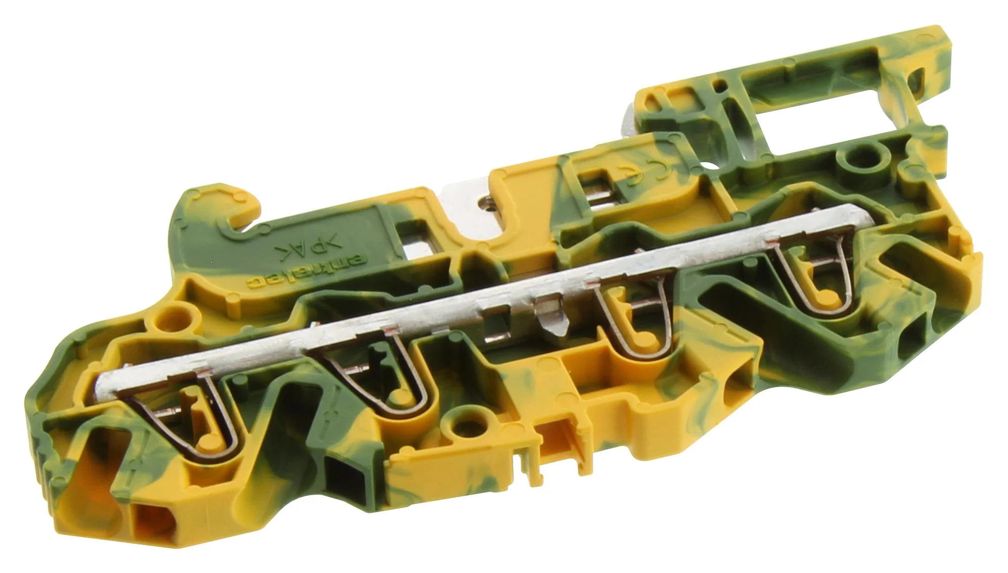 Entrelec - TE Connectivity 1SNK705152R0000 1SNK705152R0000 DIN Rail Mount Terminal Block 4 Ways 12 AWG 2.5 mm² Clamp - Image 2