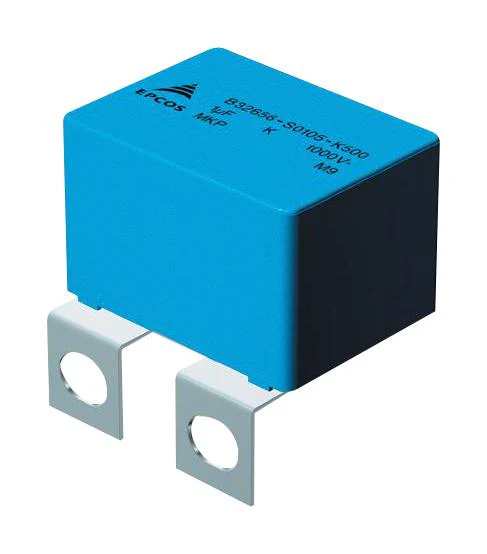 EPCOS B32656S0105K563 Power Film Capacitor, Metallized PP, Radial Box - Tabs, 1 µF, ± 10%, Snubber, Panel Mount