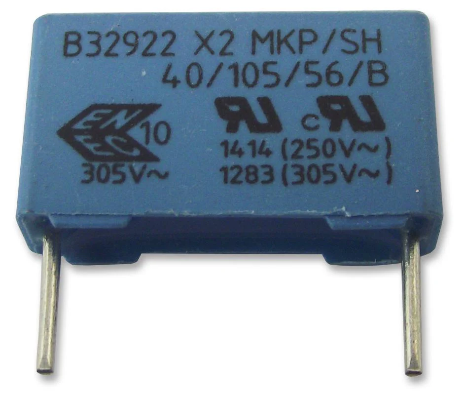EPCOS B32924D3475K000 Safety Capacitor, Metallized PP, Radial Box - 2 Pin, 4.7 µF, ± 10%, X2, Through Hole